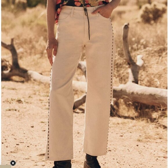 The Great. Womens size 28 The Studded Billy Jean in Natural Western Bohoemian - Picture 1 of 15